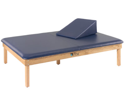 4' x 7' Deluxe Solid Oak Mat Table, Dove Gray
