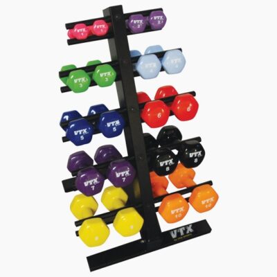 Compact Dumbbell Weight Rack, Holds Two 1 - 10 lb. Set (Weights Sold Separately)