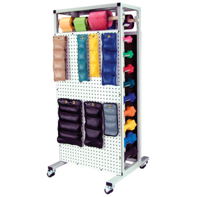 Deluxe Mobile Cuff & Dumbbell Combo Weight Rack, (Weights Sold Separately)