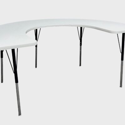 Tru™ Height Adjustable Work/Therapy Table, Horseshoe 48" x 72"