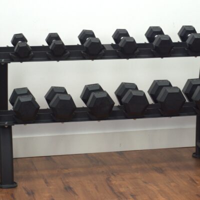 Athletic 5-50 lb. Dumbbell Horizontal Weight Rack (Holds 2 each of 5 to 50 lbs.)